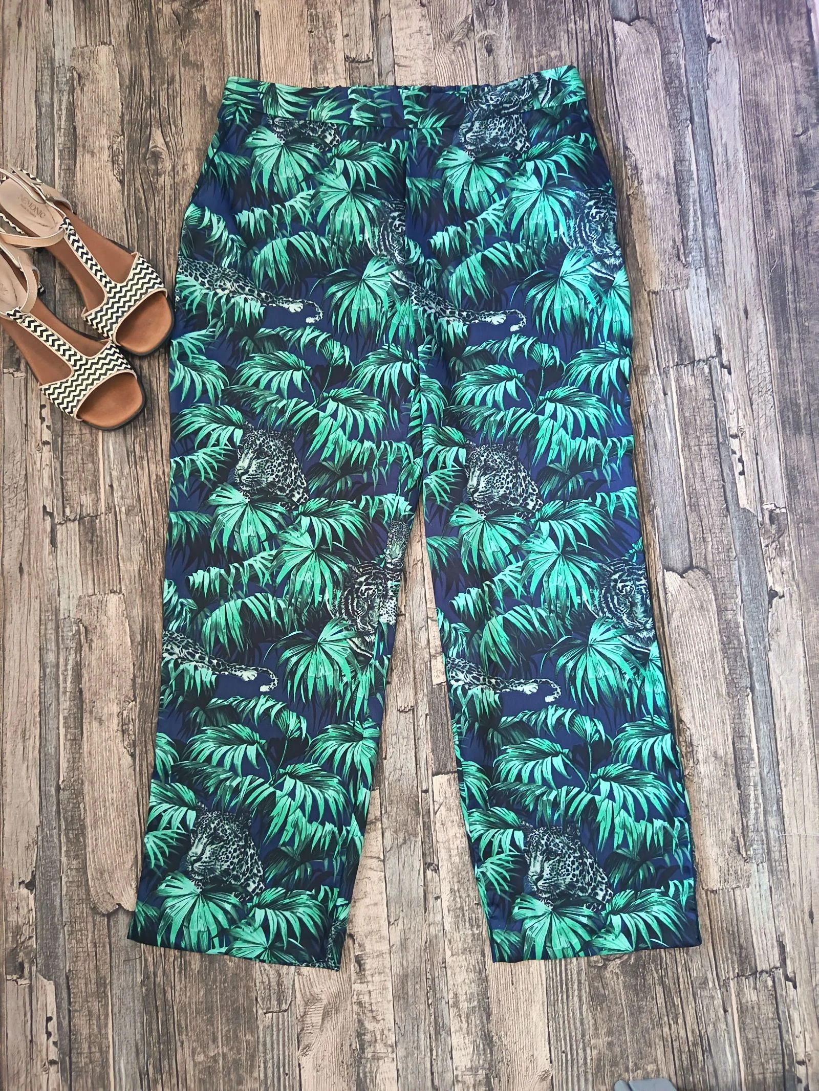 Tropische printbroek ♡ ZARA * Maat L – photo 2